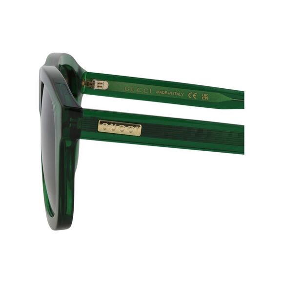 Gucci Aviator-Frame Recycled Acetate Sunglasses Green Mens - Picture 4 of 6